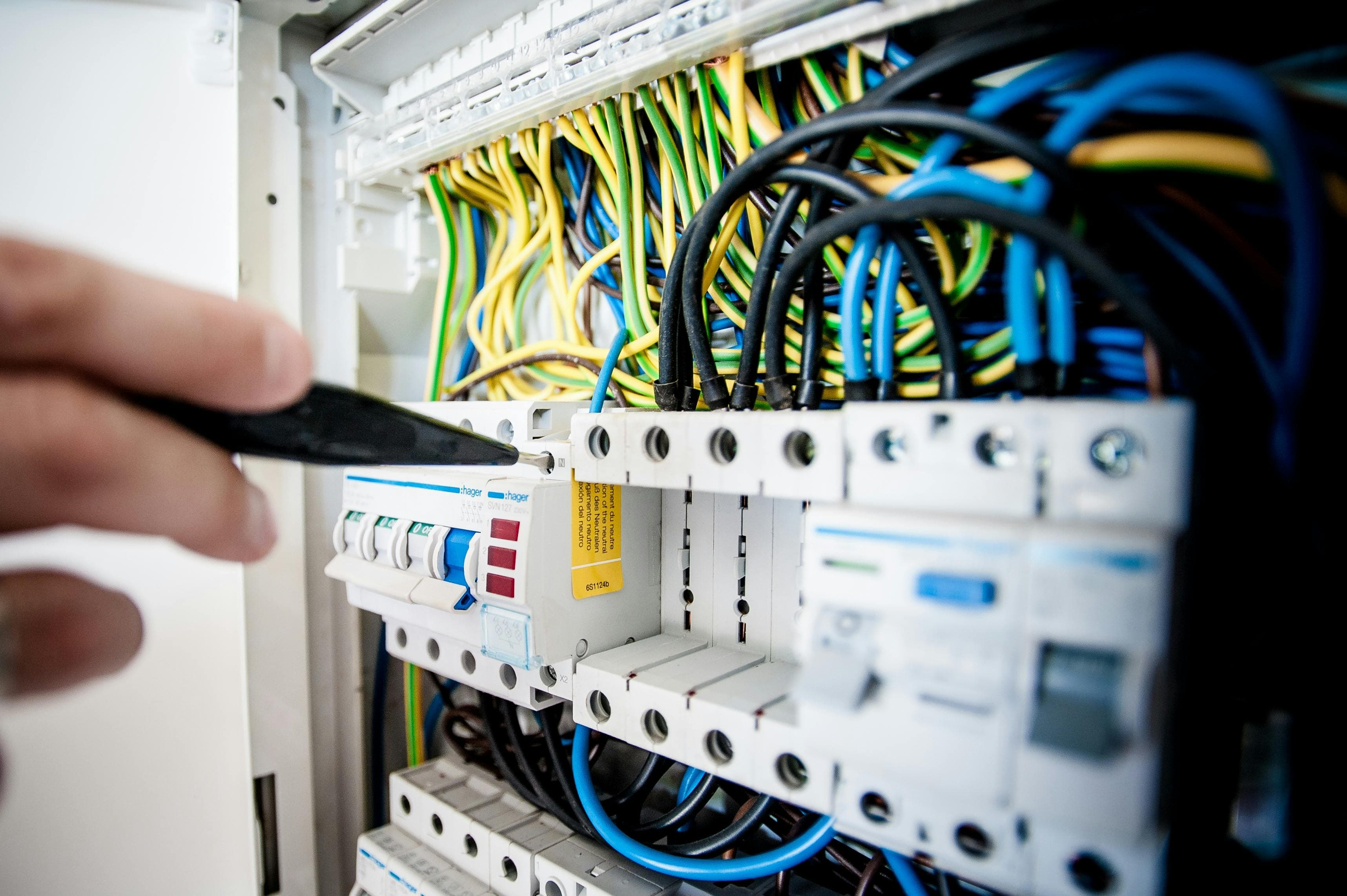 Electrical work background